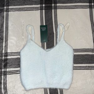 Fuzzy crop top